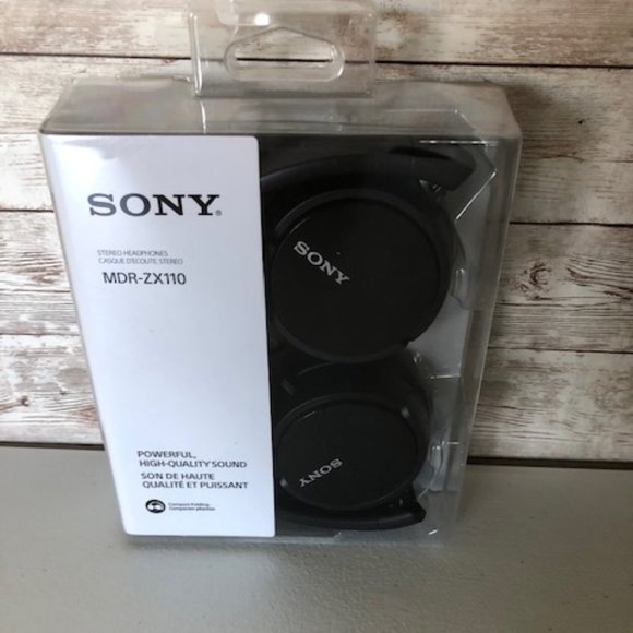 Sony ZX Series MDRZX110/BLK headphones - Picture 1 of 3